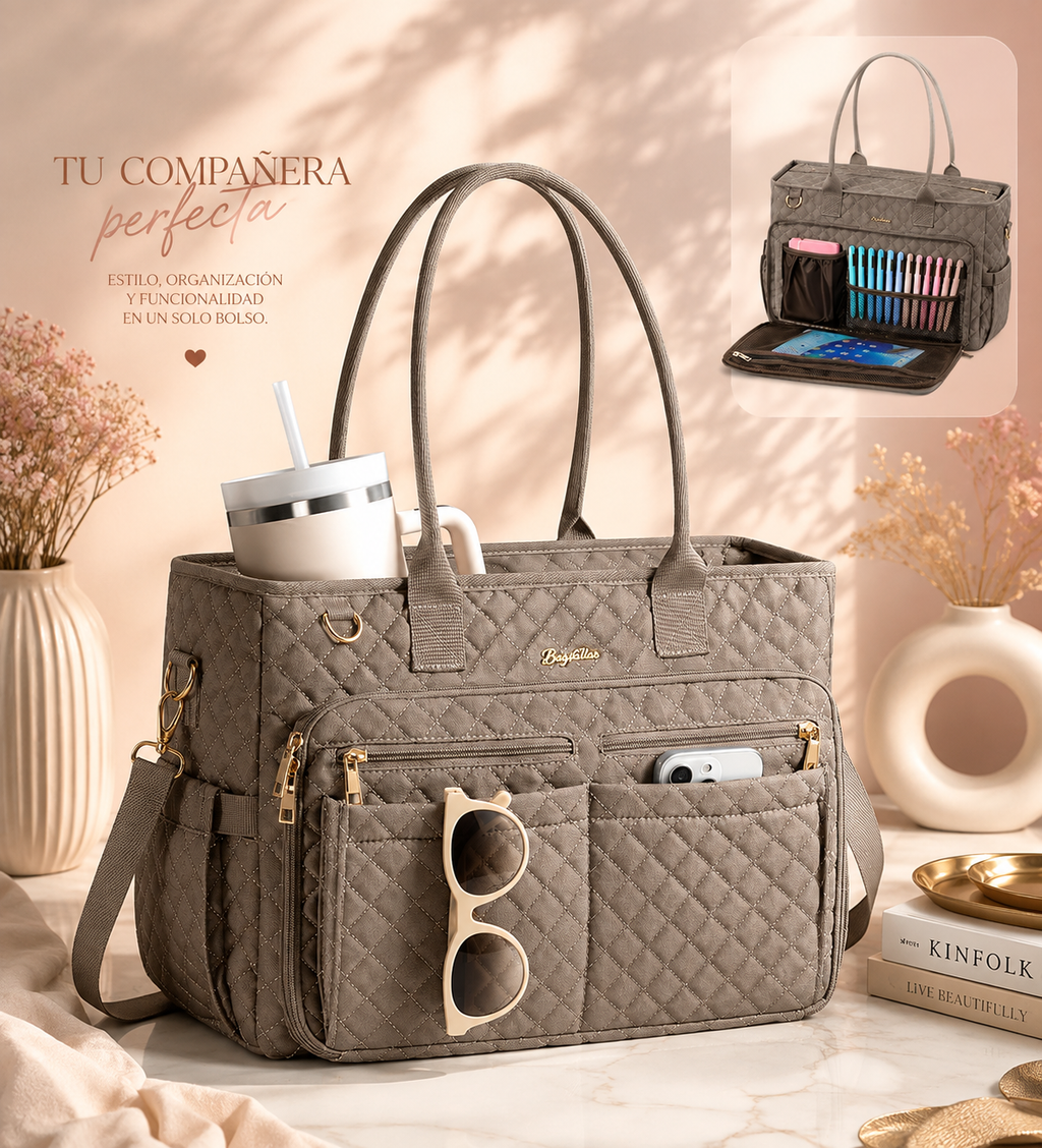 Bagstellar Aurora – Tote Bag Funcional para Trabajo y Viaje