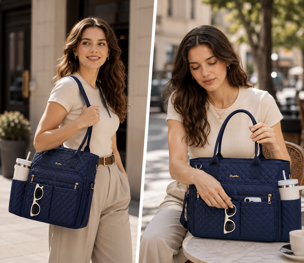 Bagstellar Aurora – Tote Bag Funcional para Trabajo y Viaje