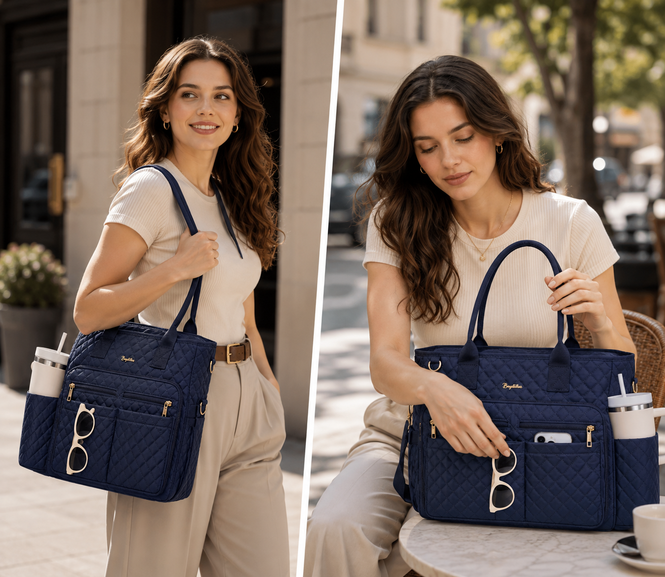 Bagstellar Aurora – Tote Bag Funcional para Trabajo y Viaje