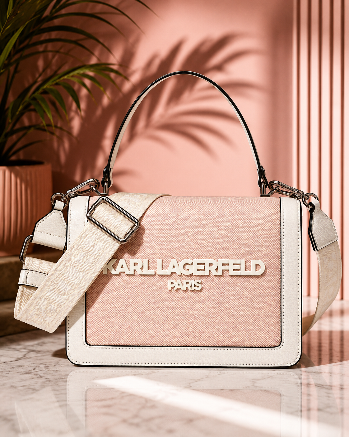 Karl Lagerfeld Emilia – Bolso Satchel Cruzado Simone 100% Original