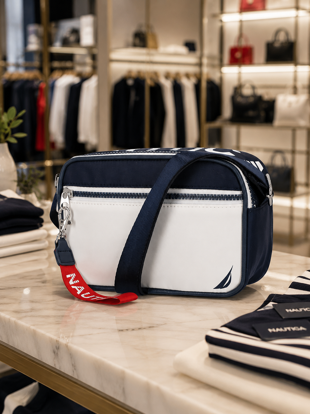 Nautica Paola – Bandolera Cruzada para Cámara High Seas 100% Original