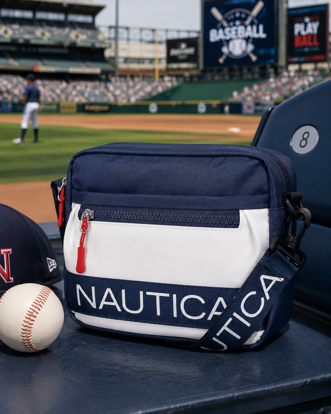 Nautica Ximena – Bolso Cruzado/Cangurera Bean 100% Original