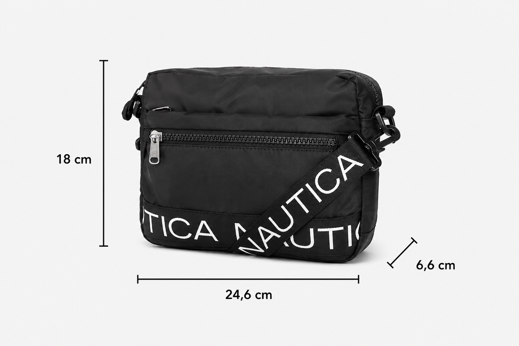Nautica Ximena – Bolso Cruzado/Cangurera Bean 100% Original