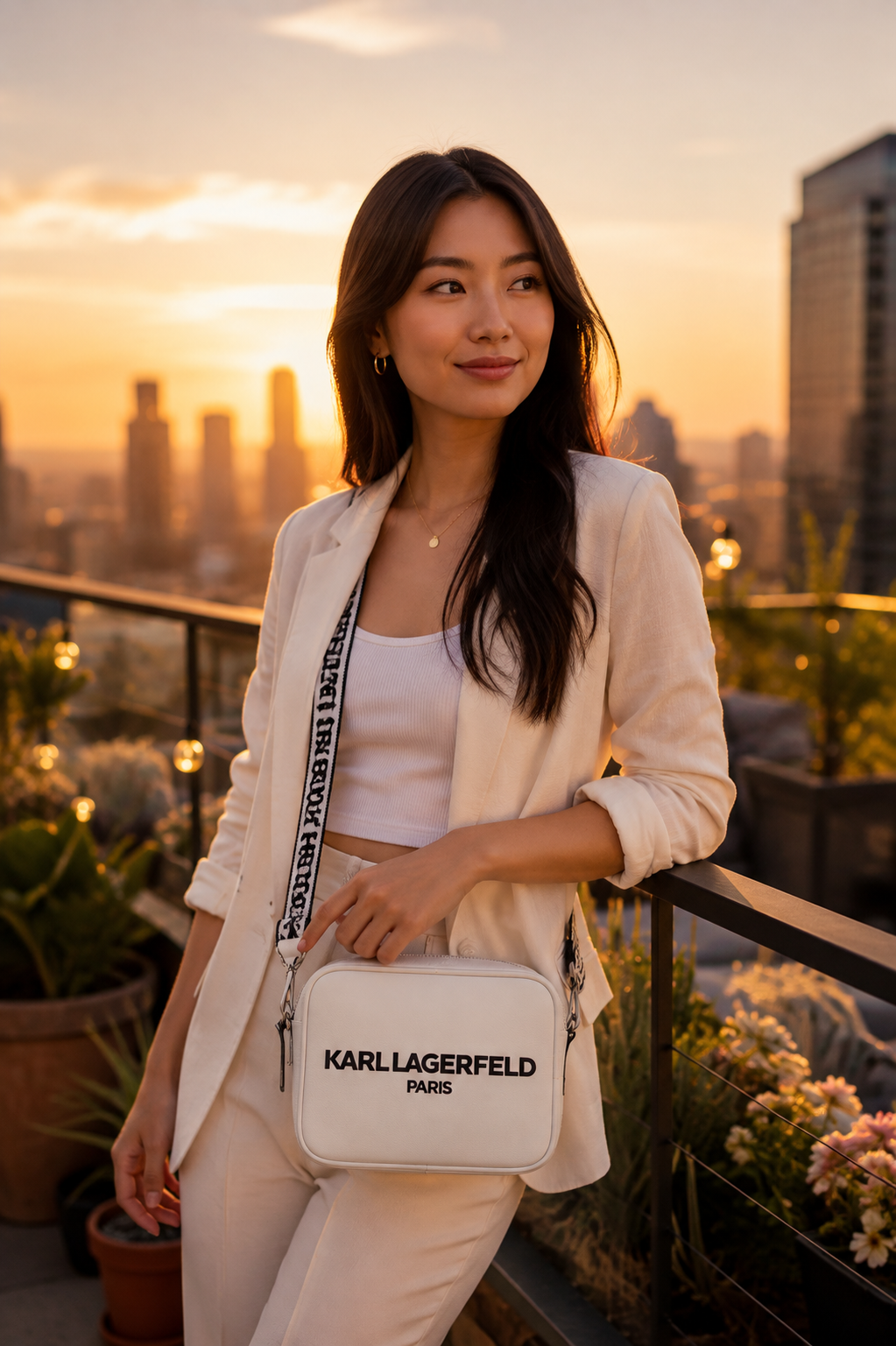 Karl Lagerfeld Angela – Bandolera Cruzada Maybelle 100% Original