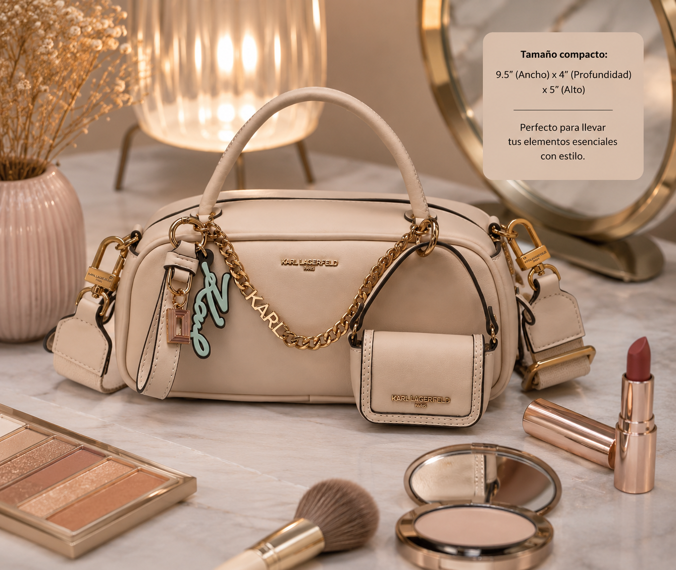 Karl Lagerfeld Amelia – Bolso Bandolera Zaylia 100% Original