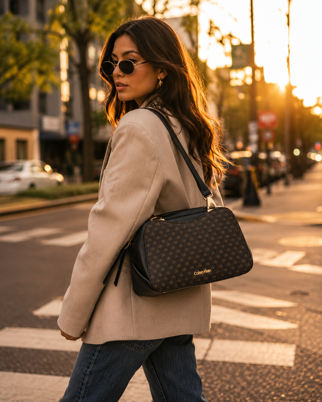 Calvin Klein Akari – Bolso Bandolera Organizacional 100% Original