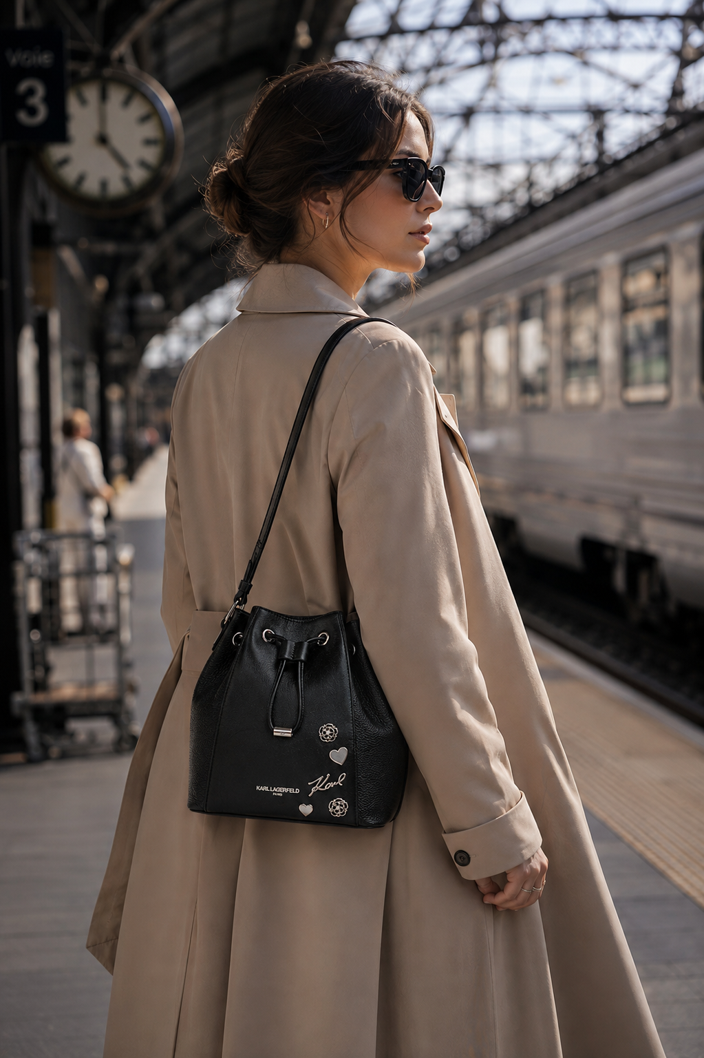 Karl Lagerfeld Andrea – Bolso de Cubo Adele 100% Original