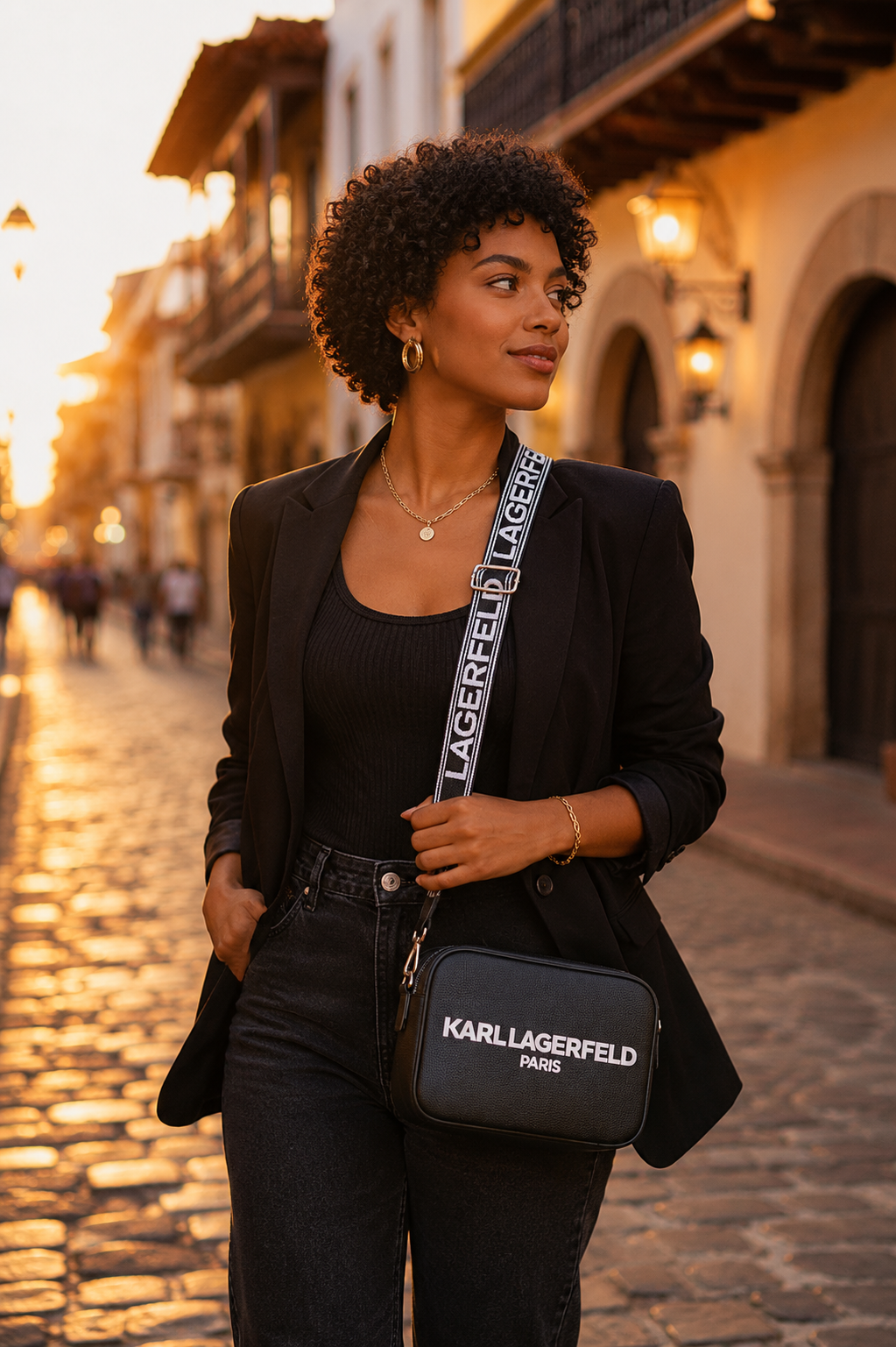 Karl Lagerfeld Angela – Bandolera Cruzada Maybelle 100% Original