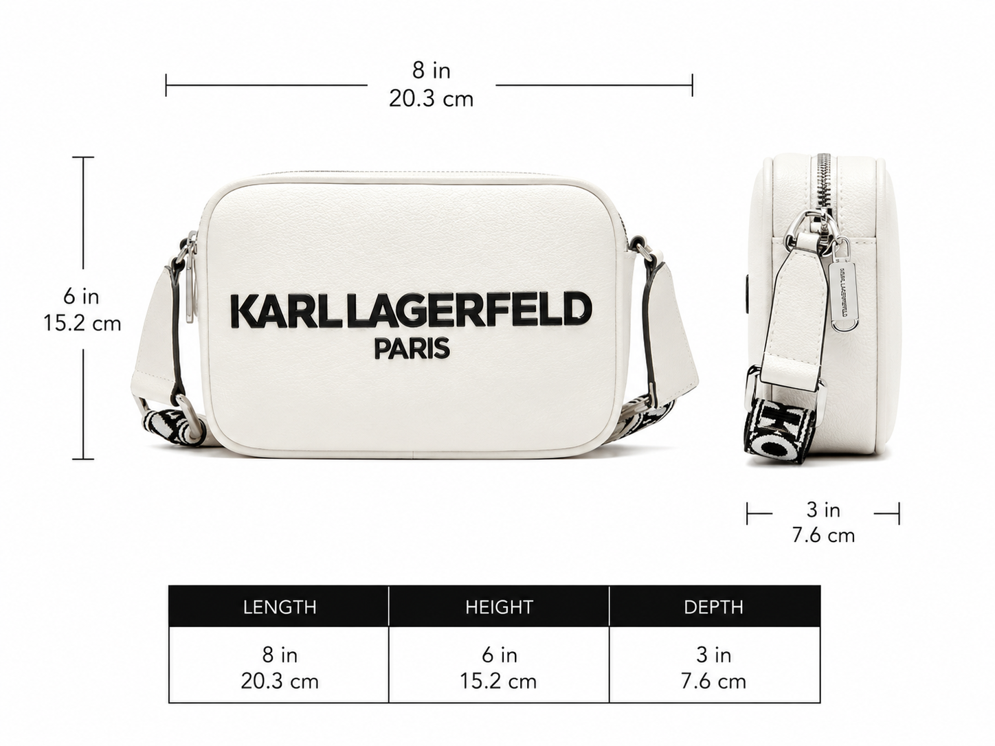 Karl Lagerfeld Angela – Bandolera Cruzada Maybelle 100% Original