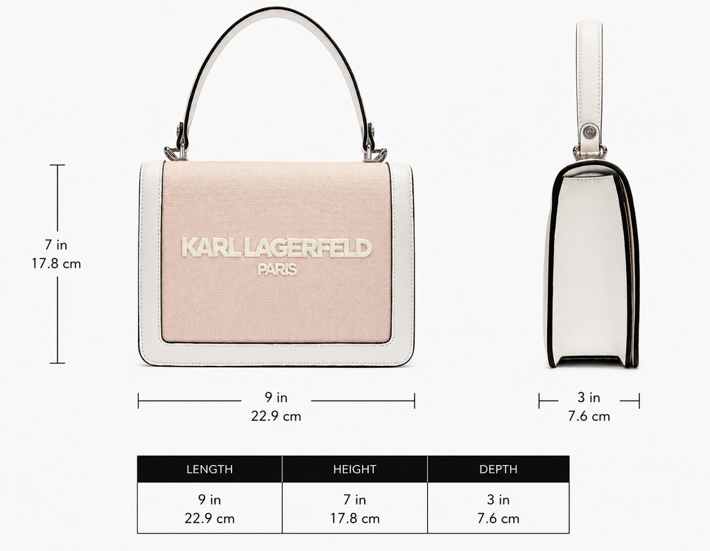 Karl Lagerfeld Emilia – Bolso Satchel Cruzado Simone 100% Original