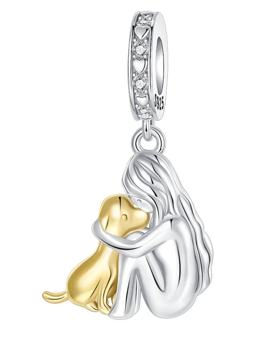 Charm de Plata para Mamás Perrunas