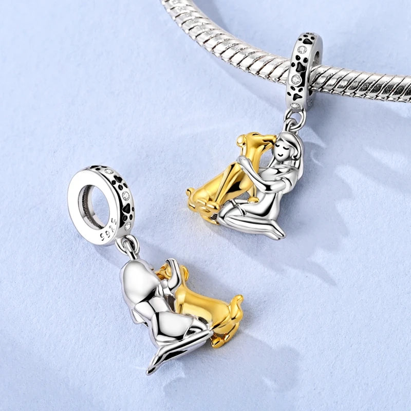 Charm de Plata para Mamás Perrunas