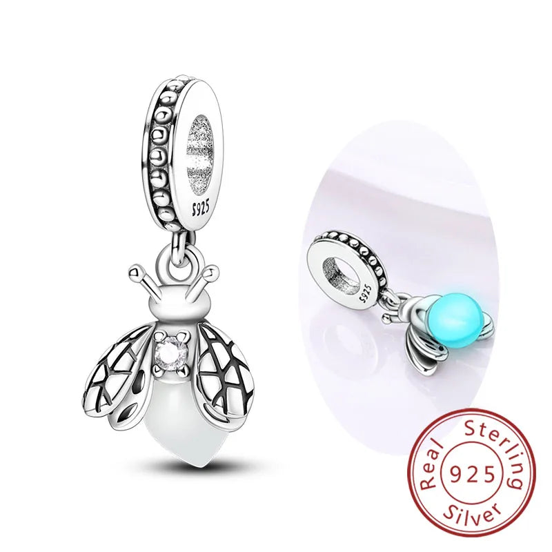 Charm Luciérnaga Luminoso Plata 925