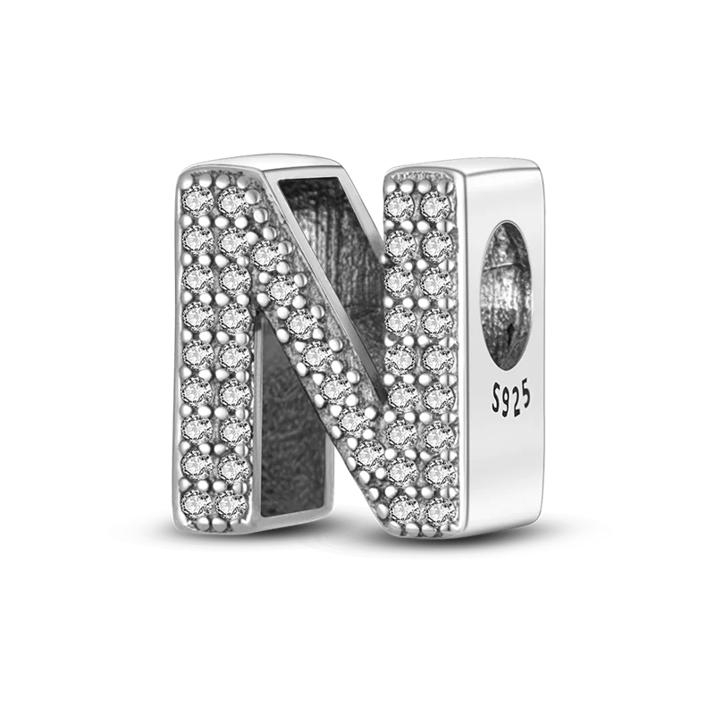 Charm Letra del Abecedario Plata 925 para Pulsera