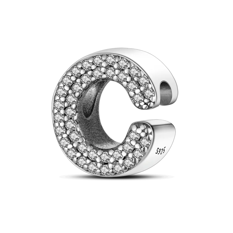 Charm Letra del Abecedario Plata 925 para Pulsera