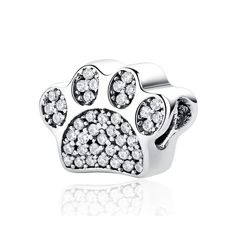 Charm Huella de Perro Plata 925 — Dije para Pulsera Pandora