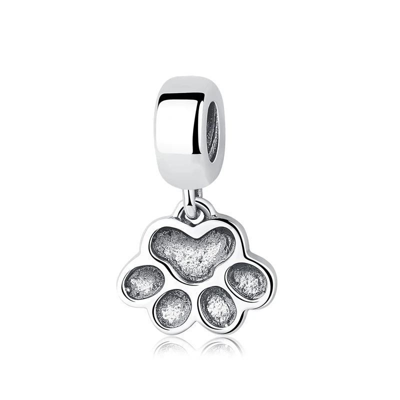 Charm Huella de Perro Plata 925 — Dije para Pulsera Pandora