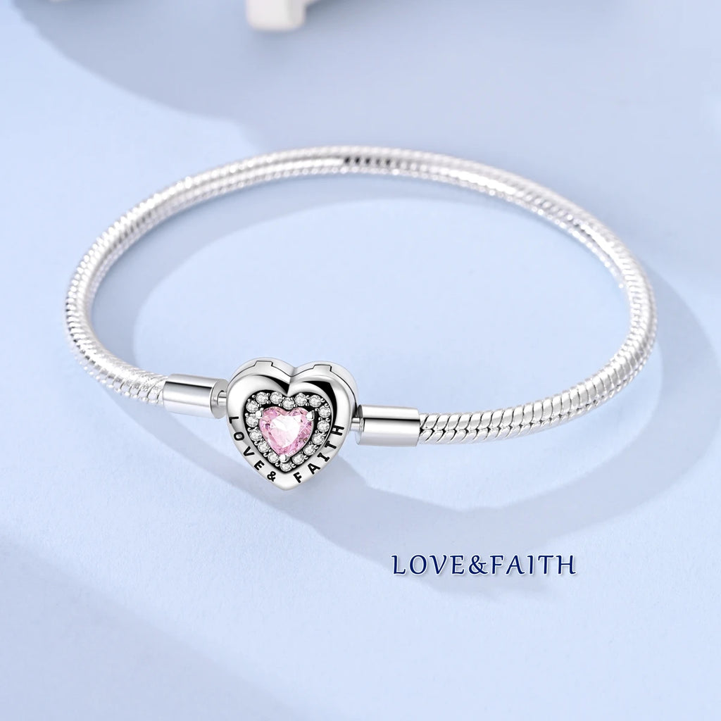Pulsera de Plata de Ley 925 Estilo Pandora — Elegante y Ajustable
