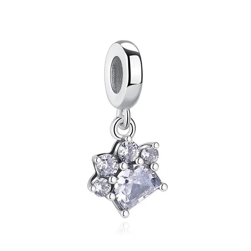 Charm Huella de Perro Plata 925 — Dije para Pulsera Pandora