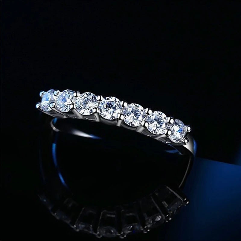 Anillo de Moissanite Plata 925 para Mujer