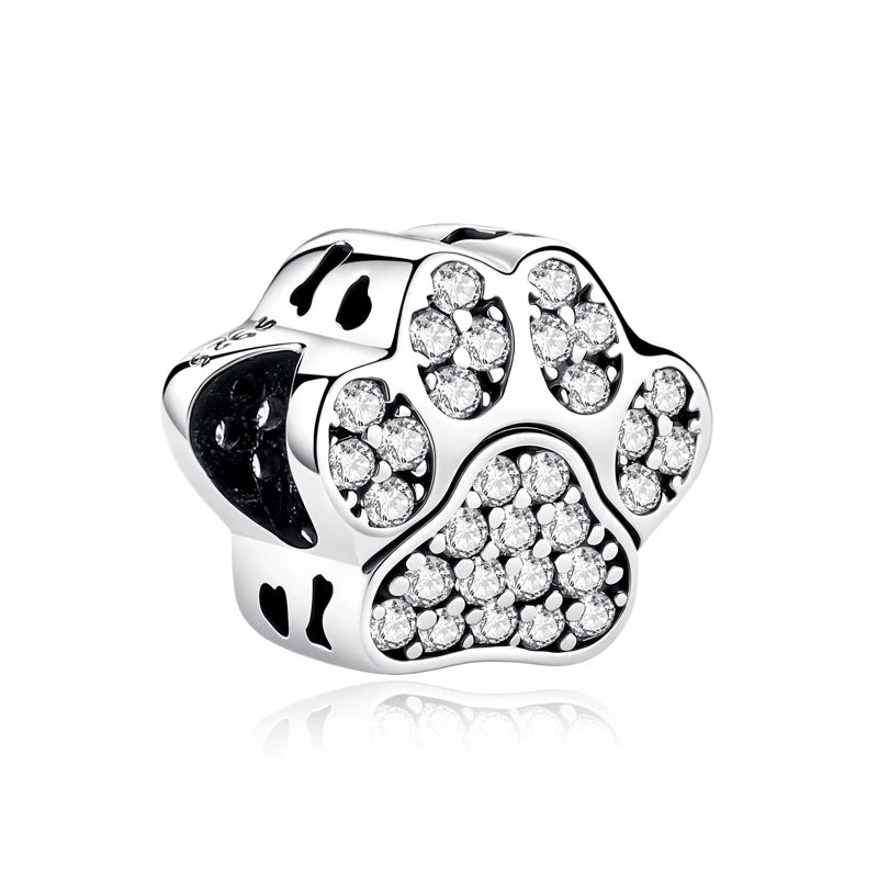Charm Huella de Perro Plata 925 — Dije para Pulsera Pandora