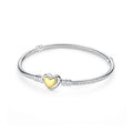 Pulsera de Plata 925 con Cierre de Corazón Brillante