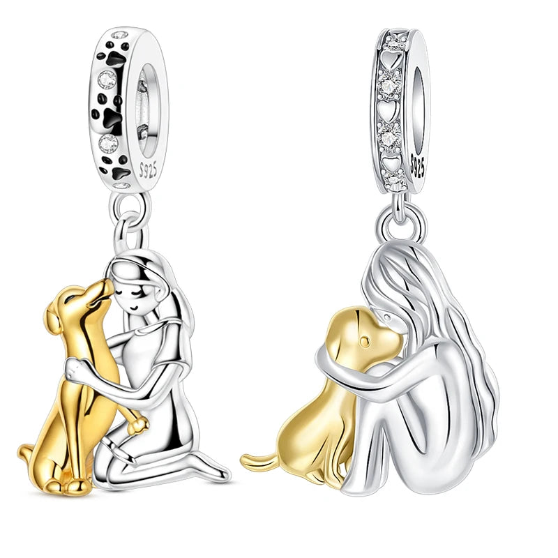 Charm de Plata para Mamás Perrunas