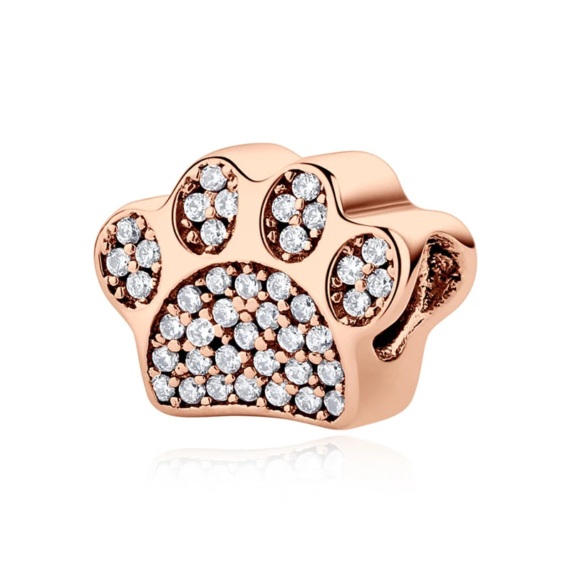 Charm Huella de Perro Plata 925 — Dije para Pulsera Pandora