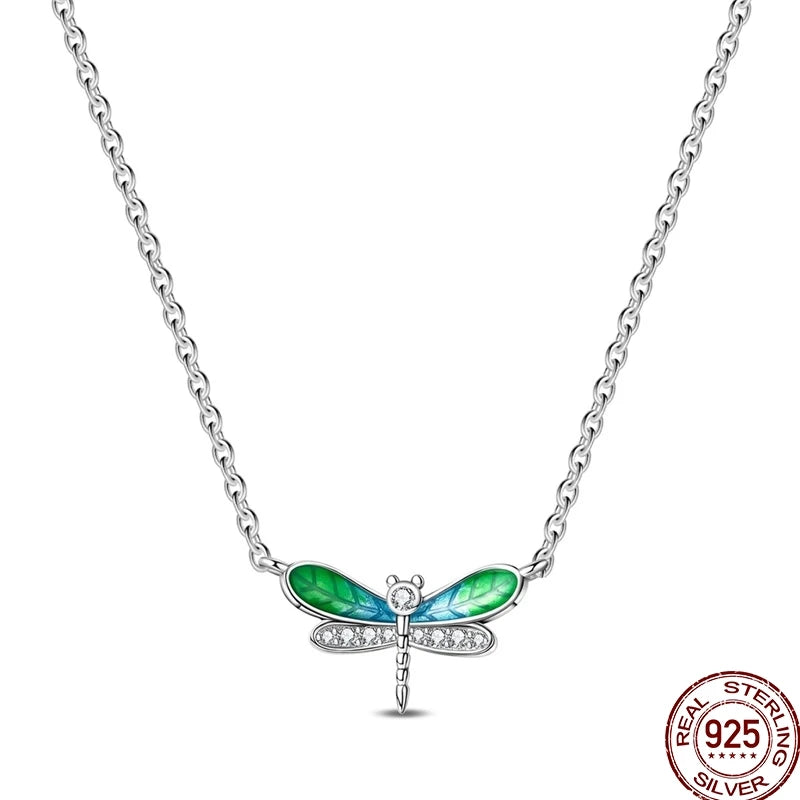 Collar de Mariposa Plata de Ley 925 — Colgante Elegante para Mujer