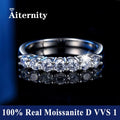 Anillo de Moissanite Plata 925 para Mujer