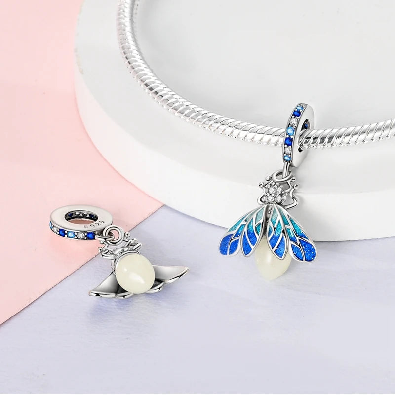 Charm Luciérnaga Luminoso Plata 925