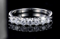 Anillo de Moissanite Plata 925 para Mujer